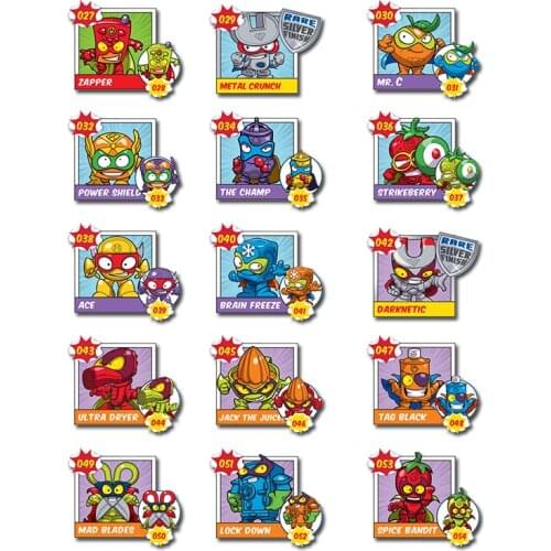 44 Pcs/set Superzings Stickers No Repeat All Characters Super Zings Series 1 2 3 4 Birthday Party Decoration Kids Christmas Gift