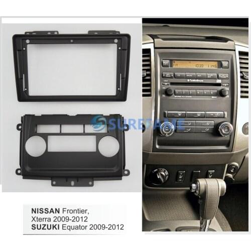 9 inch Car Fascia Radio Panel for NISSAN Frontier, Xterra / SUZUKI Equator 2009-2012 Dash Kit Install Facia Console Bezel Plate