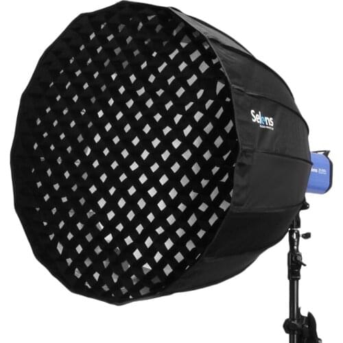 90cm 16 Rods Hexadecagon Deep Parabolic Quick Folding Umbrella Softbox with Bowens Speedring Mount for Photography Flash Light