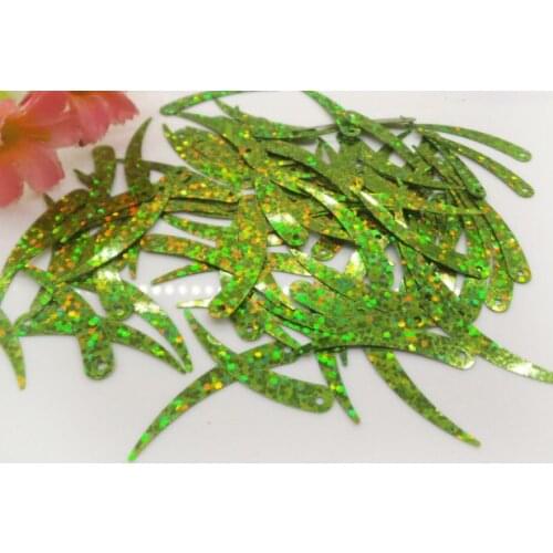 A6 Sewing supplies 5mm * 33mm elephant tooth laser beads sequins clothing manual DIY wedding dress wedding hairdress