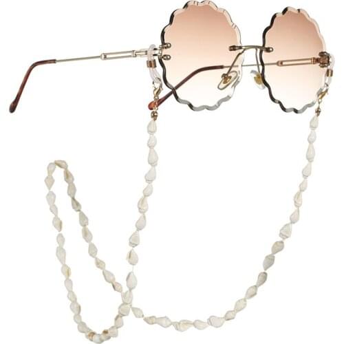 White Small Conch Glasses Chain Eyeglasses Cord Non-slip Glasses holder Glasses Rope Chain Unisex Accessories Sunglasses Chain