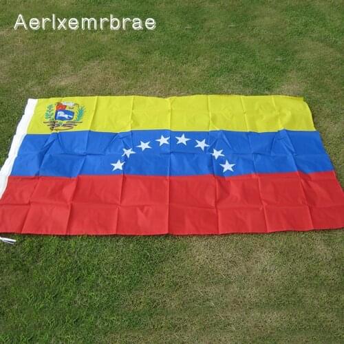 Free Shipping aerlxemrbrae flag New fashion 90*150 cm Venezuela flag Office/Activity/parade/Festival/Home Decoration