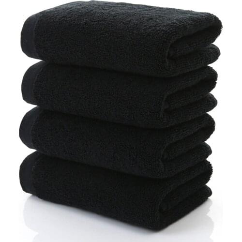 Black Large Bath Towel Cotton Thick Shower Face Towels Home Bathroom Hotel Adults Bath Towels for Adults Towel Bath Towel