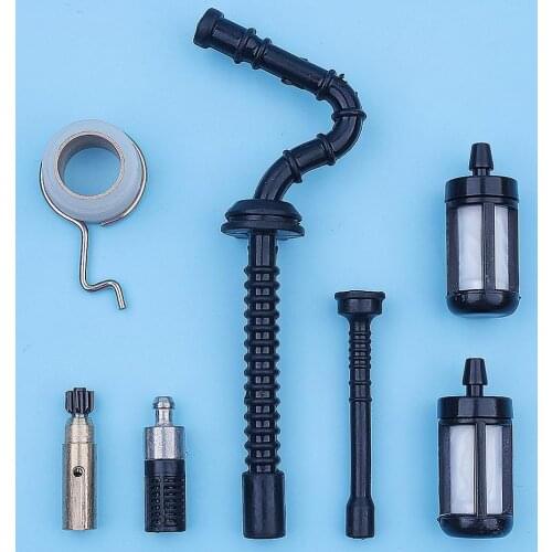 Worm Gear Oil Pump Fuel Filter Line Hose Tube Pipe Kit For Stihl MS210 MS230 MS250 021 023 025 MS 250 Chainsaw Replacement Parts
