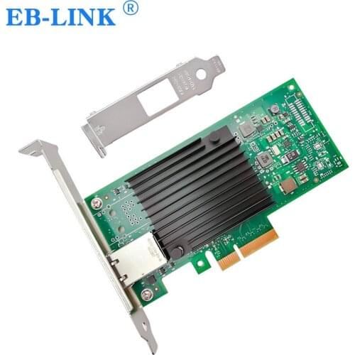 EB-LINK PCI-E PCI Express X4 10Gb Network Interface Card with Chipset X550-T1 Ethernet Single RJ45 Port Server LAN Adapter NIC