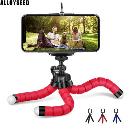 Mini Flexible Sponge Octopus Tripod for iPhone Samsung Xiaomi Huawei Mobile Phone Smartphone Tripod for Gopro 8 7 5 Camera
