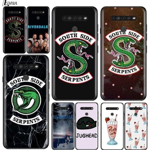 Riverdale South Side Serpents for LG G8 G8S G8X V30 V35 V40 V50 V60 ThinQ Q60 K40 K50 K51 K61 K71 K92 K62 Soft Black Phone Case