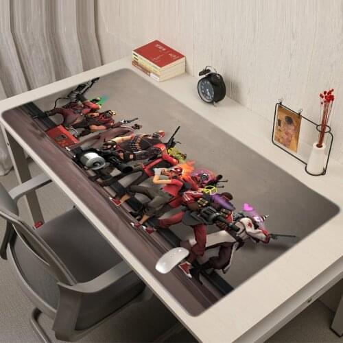 Team Fortress 2 Gaming Mouse Large Pad Gamers Accessories Mat Computer Carpet Kawaii Mousepad Gamer Mause Pc Complete Pads Anime