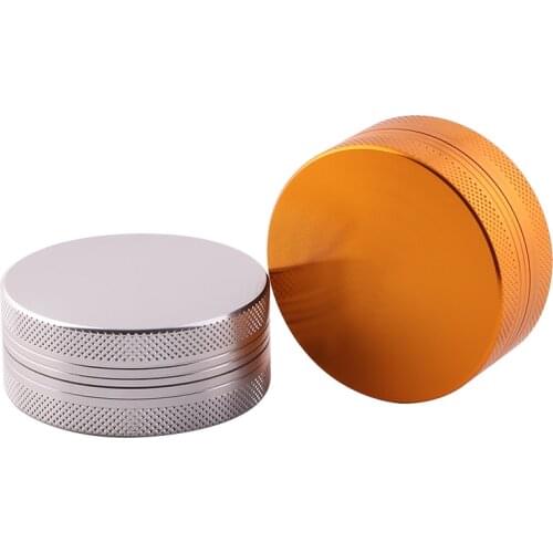 50mm Aluminium Alloy Tobacco Grinder Herb Spice Crusher 2 Layers Solid High Quality Herb Grinder Metal For Smoking Accessories