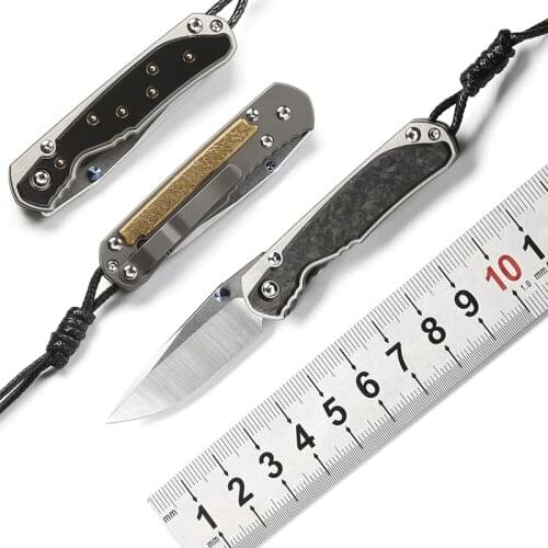KEVIN JOHN MINI small Sebenza 21 folding knife Ball bearing M390 blade TC4 handle camping outdoor pocket Fruits knife EDC tool