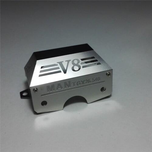 Stainless Steel Hood Gearbox Wave Box for Tamiya 1/14 Man 56325 TGX V8 Tractor RC Truck Car Parts Accessories