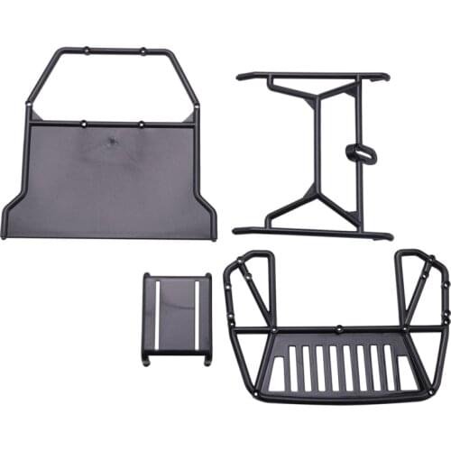 RC Car Body Cab & Back-Half Cage for 1/10 RC Crawler Traxxas TRX4 Cherokee Axial SCX10 90046 Redcat GEN 8 Scout II
