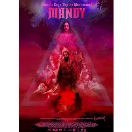 Mandy Movie Panos Cosmatos Nicolas Cage Film Silk Cloth Poster Art Bedroom Decoration