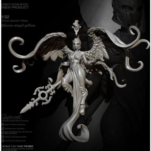 1/32 Resin model kits beauty DIY figure self-assembed TD-2893