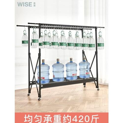 Floor Type Clothes Horse Lift Folding Scaling Save Space Balcony Indoor Metal rack drying rack for clothes balcony drying rack