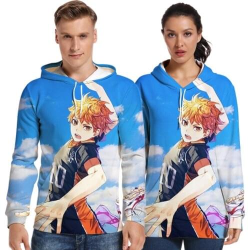 2020 New Anime Haikyuu Harajuku Hooded Sweatshirt Haikyuu 3d Casual Adult Men Women Pullovers Casual Hoodies Sweatshirts