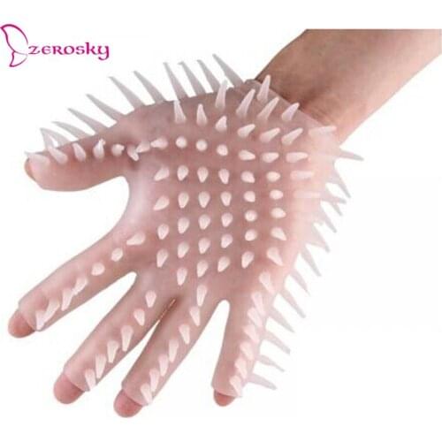 New Spike Finger Vibrator Gloves G Spot Stimulation Gloves Alternative Flirting Foreplay Tease Massage Adult Games Sexy Toys