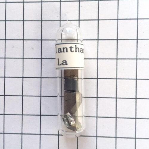 Lanthanum metal Turnings Reference Sample in sealed vial 5 gram