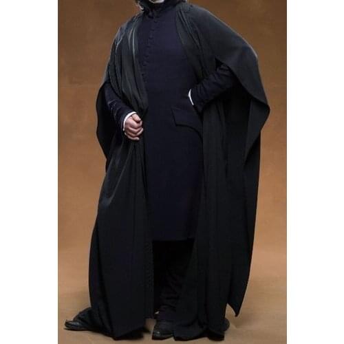 Professor Severus Snape Cosplay Cloak coat shirt from Hogwarts Free Shipping Custom Made for Christmas and Halloween