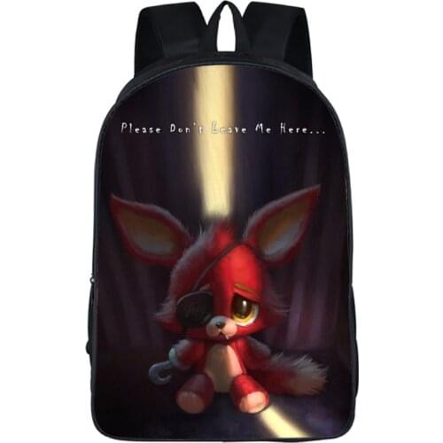Casual Backpack 2021 Children Foxy Shoulder Bag Cute Fashion High-Capacity Student Schoolbag Printed