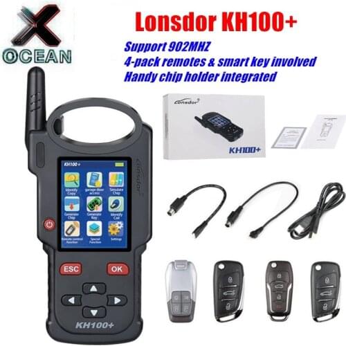 Newest Lonsdor KH100+ Remote Maker Key Programmer Identify Copy/Access control key/detect IMMO KH100 + Support Update Online