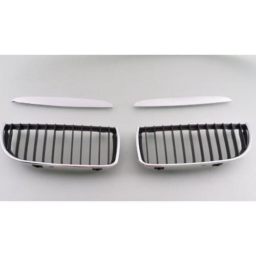 Front Center Grill Grille Black For BMW E90 E91 3-Series 4D Wide Nose 2006 2007 2008 [QPL28]