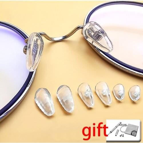 Silicone Glasses Sunglasses Spectacles Screw On Airbag Nosepads Repair Tool Eyewear Accessories 3 Size To Choise