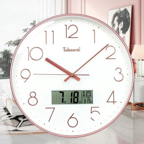 Modern Design Silent Wall Clock Digital Nordic Mute Minimalist Wall Clock Living Room Kitchen Relojes Pared Home Decor ZB50WC