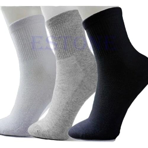 THINKTHENDO Mens White Socks