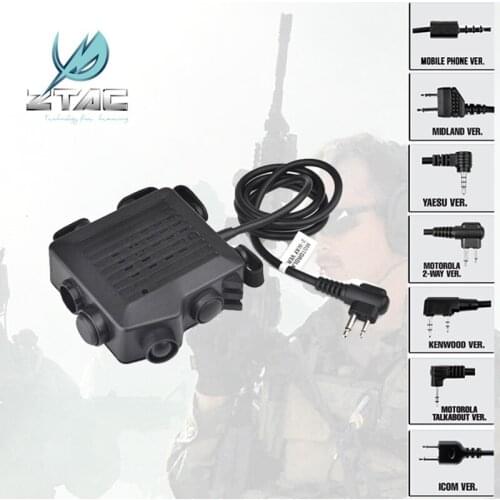 Z-TAC Z133 Tactical Headset Accessorie Element Z tactical SELEX TACMIC CT5 Hunting Softair Earphone Midland KENWOOD IPSC PTT