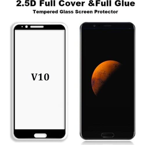 10PCS 100% full glue Premium 2.5D 9H 0.3mm Full Cover Screen Protector Tempered Glass For Huawei Honor V10 Honor View 10 Film
