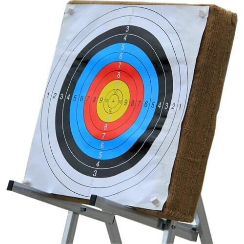 10pcs 40*40 Cm Archery Shooting Target Paper Shooting Equipment Training Paper for Bow Training Practice Game