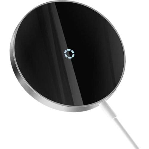 15W Wireless Charger Type-C Ultra-Thin Magnetic Wireless Charger with Automatic Cooling for iPhone12 Series