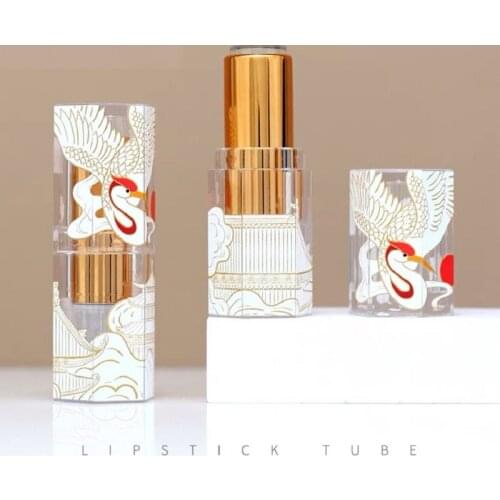 30/50pcs 3D Style 12.1mm White Empty Lipstick Tube Cosmetic Lip Balm Refillable Container DIY Women Makeup Lip Rouge Bottle