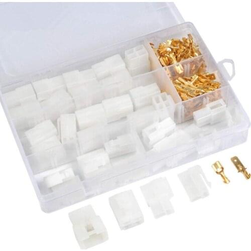 380PCS/LOT 40 sets of 2.8mm 2 3 4 6 pin terminal connectors for automobiles and motorcycles