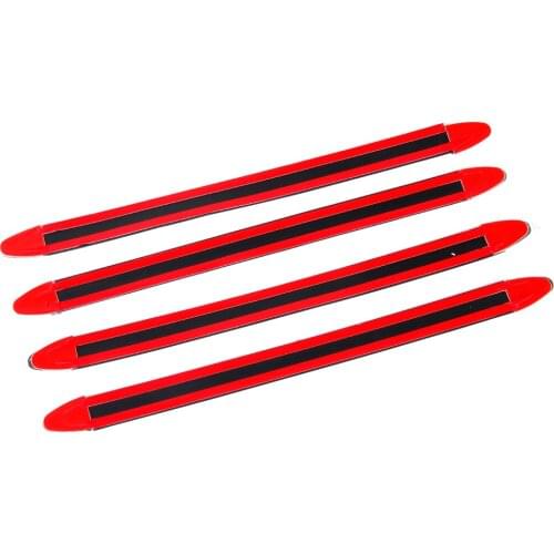 4PCS Anti-Rub Protector Bar Bumper Body Corner Molding Trim Car Decor Strip