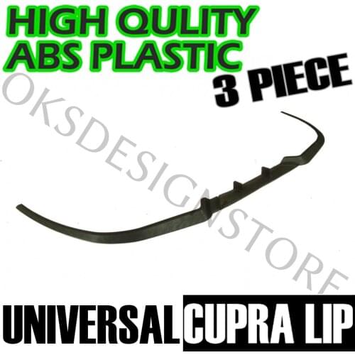 For Car Design CUPRA R FRONT SPOILER LIP All CARS bumper lip diffuser Euro Spoiler Lip Universal
