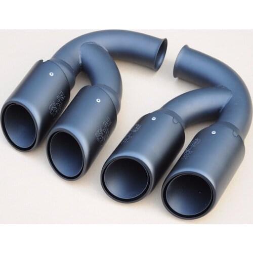 Wotefusi Black Exhaust Pipes Muffler Tail Tip For Porsche Cayenne V8 Engine 11-14 2011 2012 2013 2014 [QP994]
