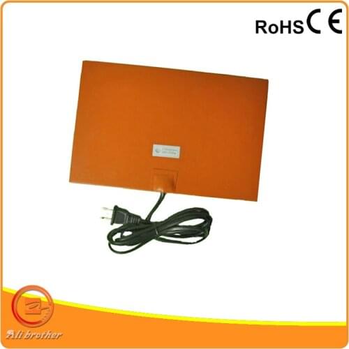 Flexible Silicone 12v Heating Pad with High Temperature 3M Adhesive, 100x100mm 100w@12v