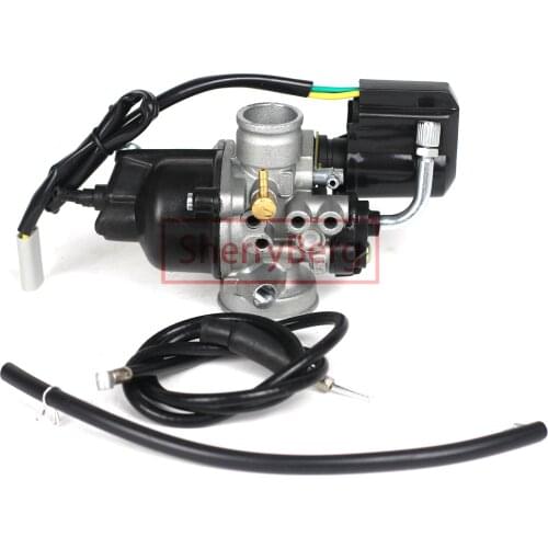 Free shipping moped/pocket fit carburetor phva 12mm dellorto style PHAVE WITH vacuum PUMP PICTURES SHOWN DELLORTO CARB