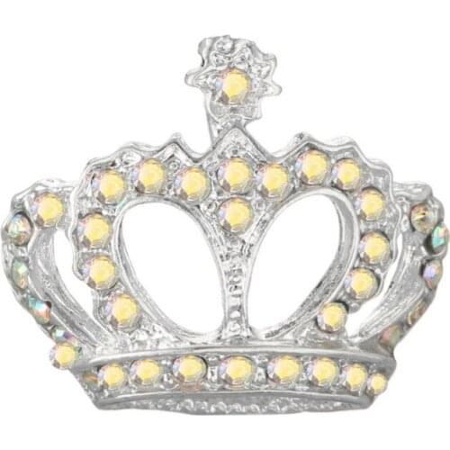 Buttons Free shipping diamond 22*20mm flatback rhinestone crown button 10PCS/lot for Home decoration accessories (BTN-5688)