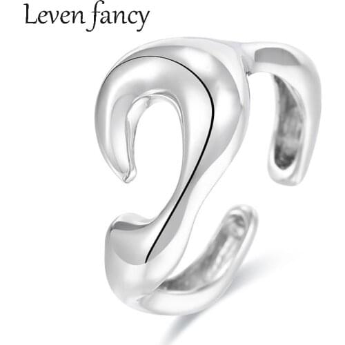 High Polish Leaf Tree Branch Ring New 925 Sterling Silver Band Adjustable Fashion Christmas Thanksgiving Finger Statement Rings