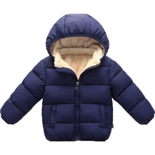 Baby Girls & Boys Winter Jackets Kids Thickening Padded Coat Toddler Outerwear Clothes Children Warm Jackets For Girls 1-5Y