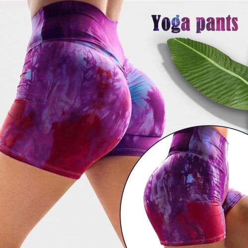 Summer Knit Shorts Womens Sexy Fashion Printing Hip Lifting Tight Leggings Stretch Running Fitness Casual Shorts Yoga Pants E2