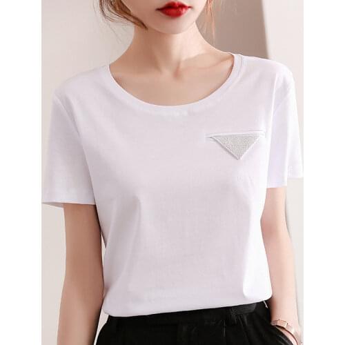 Женские однотонные футболки LuanShangyuan China At AliExpress