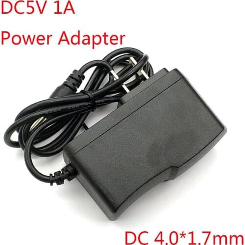 Best Quality 5V 1A Power Adapter 5V1A AC100-240V LED 5V1A Power Light DC 4.0*1.7 MM, Cost-effective