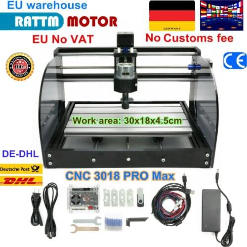 EU free VAT Mini Laser Engraving Machine ER11 CNC 3018 Pro Max Laser Engraver DIY Hobby Cutting Tools GRBL for Wood PCB PVC
