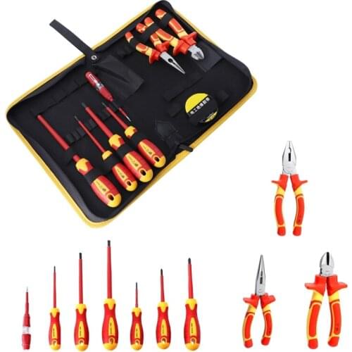Multifunction Hi-Spec Insulated Pliers and Screwdriver Set Magnetic Screwdriver