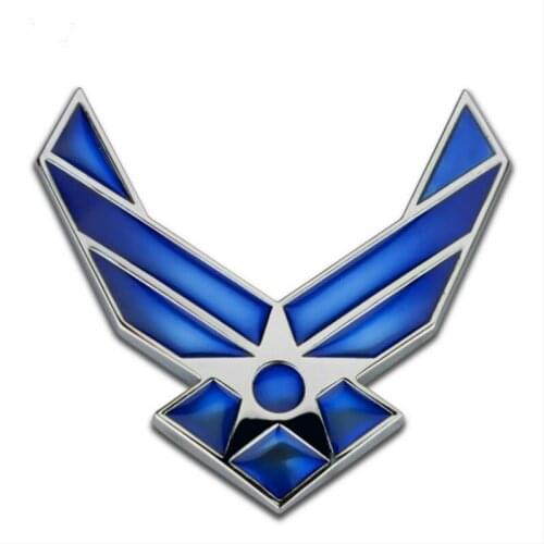 7x7cm 3D Metal US Air Force Car sticker Logo Emblem Badge Car Styling for Universal Cars Auto Decorative Accessories