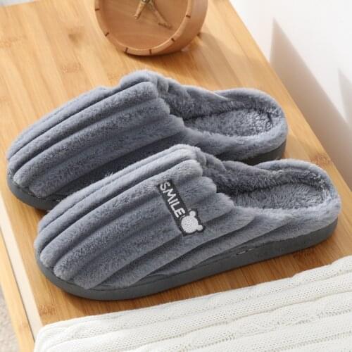 Mens Slippers Memory Foam Winter House Slippers Velvet TPR Home slippers male Soft Designer bedroom Shoes for man Indoor